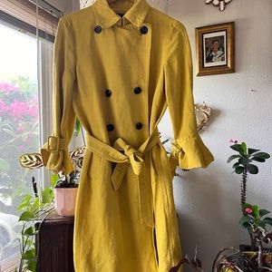 Ann Taylor yellow trench coat